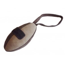 Rugby Suede Leather Ball Toy 